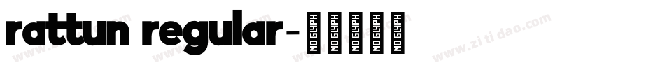 rattun regular字体转换